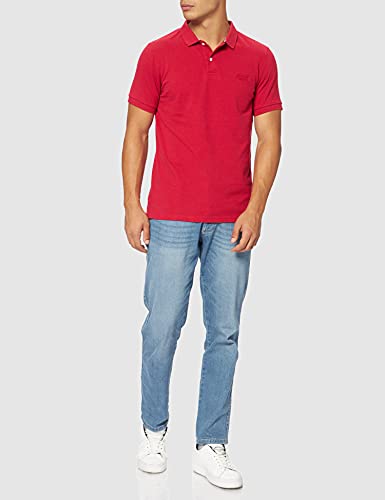 Superdry Classic Pique Polo Shirt, Hike Red Marl, XL para Hombre