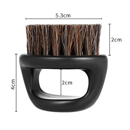 SUPVOX Cepillo para Barba de Cerdas de Jabalí (Negro)