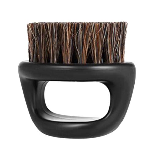 SUPVOX Cepillo para Barba de Cerdas de Jabalí (Negro)