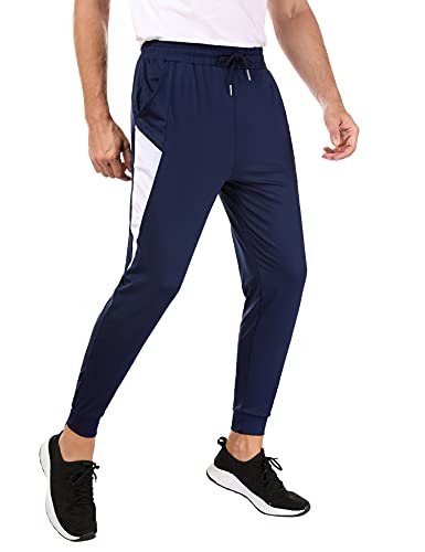 Sykooria Pantalon Chandal Hombre Verano, Pantalones Largos Deportivos Jogger para Hombre con Bolsillos, UPF 50+ Protección Solar UV, Ligeros, Secado Transpirables,Rápido Entrenamiento Casuale(Azul,M)