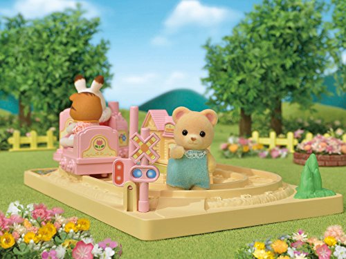 Sylvanian Families - 5320 - Tren Choo-choo bebés, Verde/Amarillo, Talla Única