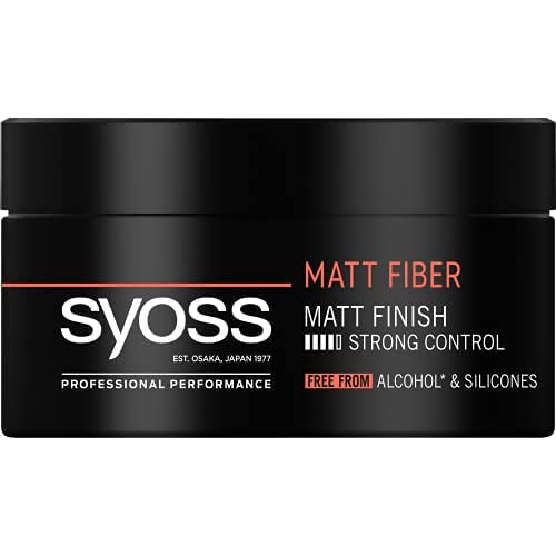 Syoss - Cera Matt Fiber - Acabado mate y fijación fuerte- Sin siliconas y Sin Alcohol-6uds de 100Ml (600ml)