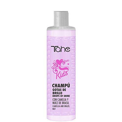 Tahe Kids Bio-Fluid Champú Gotas de Brillo 2-Phase con Aceite de Camelia, nuez de Brasil y Vitamina E, 300 ml