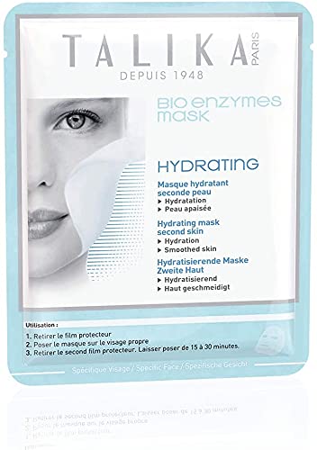 TALIKA Bio Enzymes Mask Hydrating Bio Enzymes Mask Hydrating - Máscara Hidratante - Mascarilla Facial Con Efecto Segunda Piel, Coco