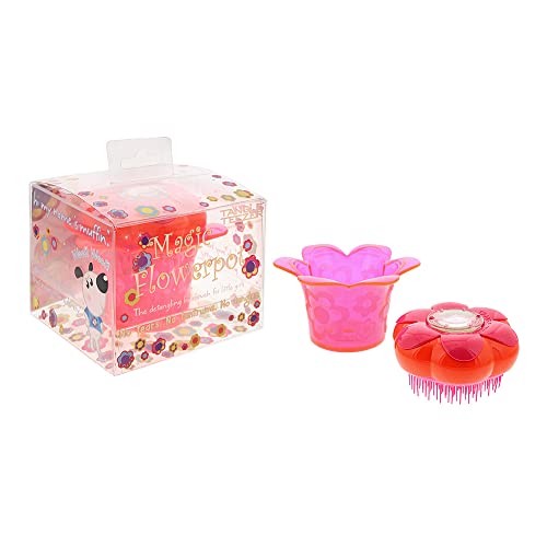 Tangle Teezer Flower pot - Cepillo para el pelo, color rosa y amarillo (6 pétalos)