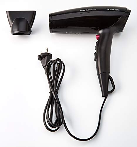 Taurus Alize Evolution, Secador de pelo, 2200 W, Negro