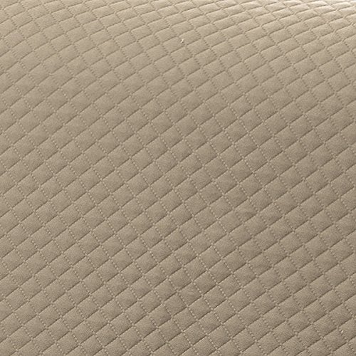 Textilhome - Funda Cubre Sofá Chaise Longue Adele, Protector para Sofás Acolchado Brazo Derecho. Tamaño -200cm. Color Beig (Visto DE Frente)