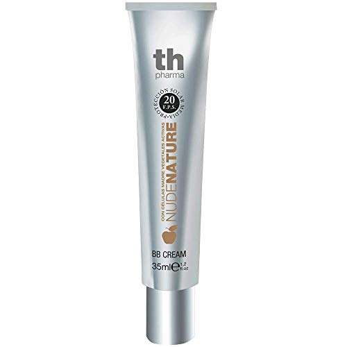 Thader Th Pharma BB Cream Nudenature con Células Madre Vegetales Activas/Maquillaje en Crema/Base de Maquillaje con Células Madre Vegetales, FPS 20, Nº20, 30ml