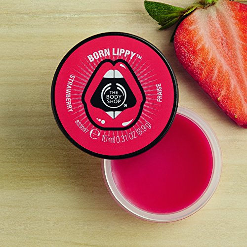 The Body Shop Born Lippy Pot Lip Balm Strawberry 10ml