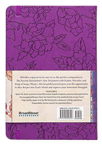 The Passion Translation: Bible Study Journal (Peony)