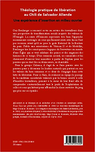 Théologie pratique de libération au Chili de Salvador Allende: Une expérience d'insertion en milieu ouvrier