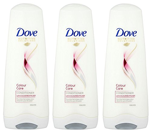 THREE PACKS of Dove Conditioner Colour Radiance 200ml by Dove