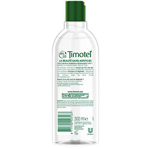 Timotei Pure - Champú purificador, 300 ml, lote de 2