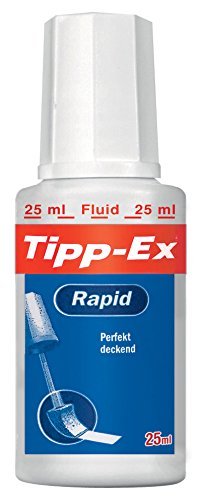 Tipp-Ex Rapid Fluid Corrector Líquido de boligrafos, 20 ml, Paquete de 10 Correctores