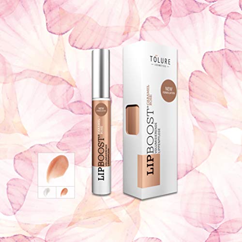 Tolure Cosmetics Lipboost Caramel Rosé 6 ml – Brillo de labios para labios más llenos – Cuidado de los labios – Brillo de labios – Make Up