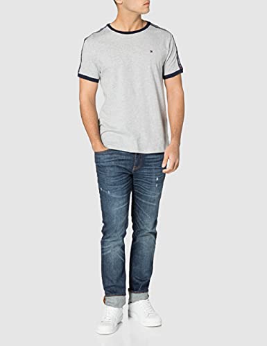 Tommy Hilfiger RN tee SS Camiseta, Gris (Grey Heather 004), Medium para Hombre