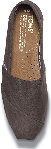 TOMS Women's Classic Canvas Slip-On,Ash 9.5