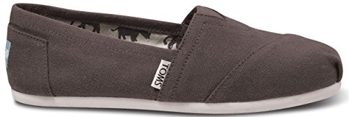 TOMS Women's Classic Canvas Slip-On,Ash 9.5