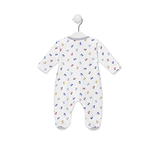 TOUS BABY - Pelele de Manga Larga con Estampado HBear para tu Bebé. Color Blanco.(1 a 18 Meses) (12-18 meses)