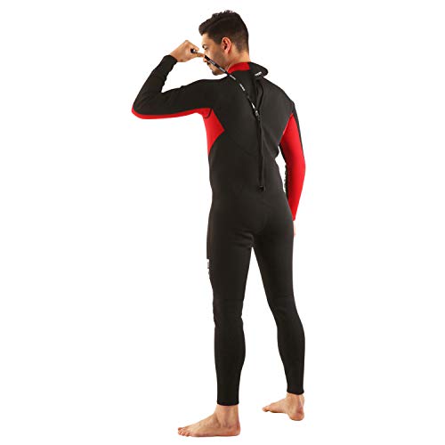 Traje húmedo completo Relax de Seac diseñado para hombre y mujer, con un grosor de 2,2mm y hecho en neopreno High Stretch Comfortable; pensado especialmente para la práctica del buceo de botella