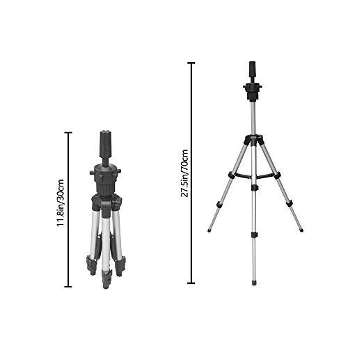 Trípode Peluquería Soporte Ajustable Aleación de Aluminio Cosmetología Maniquí Cabeza de Entrenamiento Soporte para Trípode Peluquería Ejercicio Herramienta de Entrenamiento