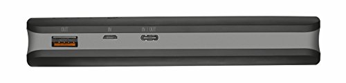 Trust Urban Omni - Batería Externa Inteligente de 10000 mAh con con conexión USB-C, Color Negro