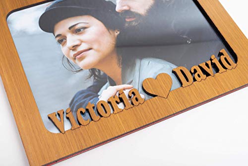 Tumoondo San Valentin Marco fotos 15x20 madera personalizado incluiremos tu foto gratis