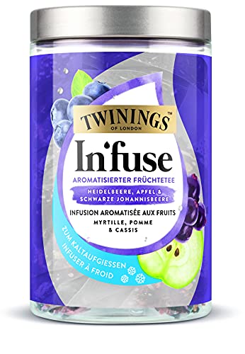 Twinings In'fuse arándano, manzana y grosella 12 x 2,5g bolsa para infusión fría