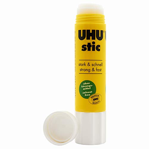 UHU 45621 - Barras de pegamento sólido (12 unidades, 40 g, lavable)