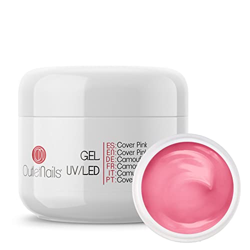 UV/LED Cover Gel color Porcelana Pink 50ml para Uñas | Outlet Nails