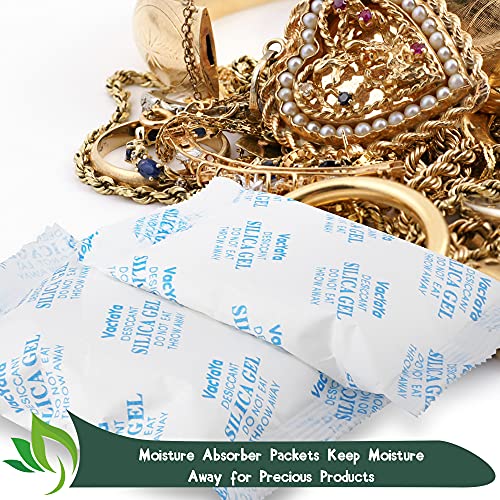 VacYaYa 5G(100Sachets) Food Grade Moisture Absorber Silica Gel Desiccant Packets for Storage,Desiccant Silica Gel Packs Food Safe for Moisture