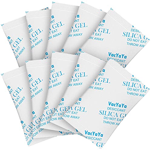 VacYaYa 5G(100Sachets) Food Grade Moisture Absorber Silica Gel Desiccant Packets for Storage,Desiccant Silica Gel Packs Food Safe for Moisture