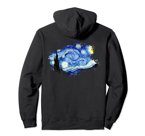 Van Gogh Noche Estrellada Famoso Arte Elegante Diseño Sudadera con Capucha