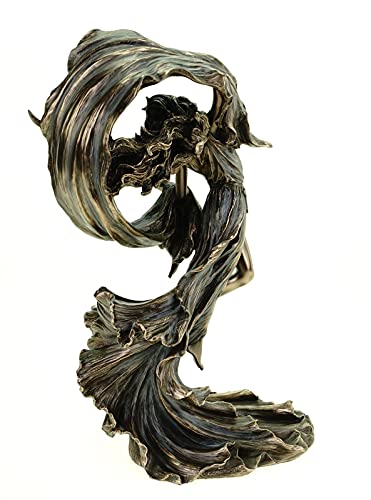 Veronese 708-7775 Nyx - Figura de la diosa griega de la noche (28 cm, bronce)