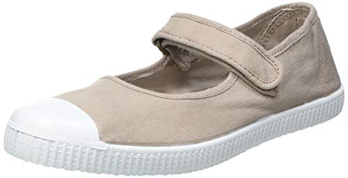 Victoria 1915 Puntera Mercedes Lona Tintada, Zapatos Tipo Ballet Unisex Adulto, Beige, 36 EU