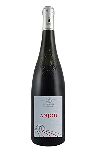 Vino tinto Francés. Vino de Francia DOMAINE DES FORGES ANJOU ROUGE 2019. Caja de 6 botellas x 750ml. Vino Francés Tinto D.O. Anjou. Vinos tintos. 100% Cabernet franc. Vinos Franceses. Red wine.