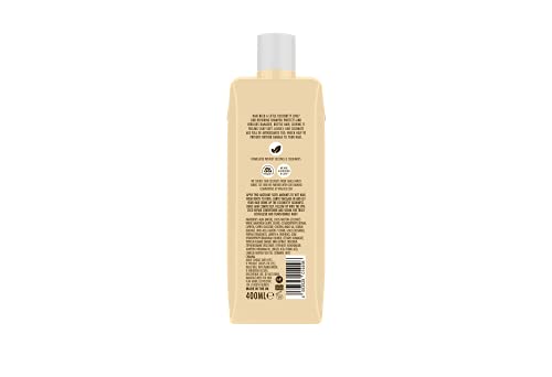 Vita Coco Champú reparador de coco (400 ml) para cabellos dañados con coco 100 % natural • Protege y repara el cabello • Champú de cuidado de coco para todo tipo de cabellos