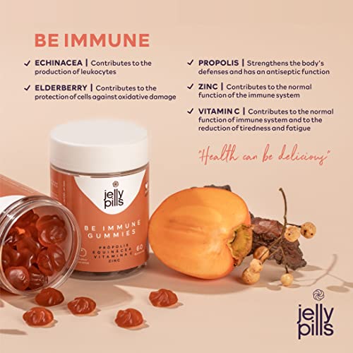 Vitaminas y minerales esenciales para tu sistema inmunitario, reforzando tus defensas – Alta dosis de Vitamina C, Própolis y Zinc - 60 gummies – para niños y adultos