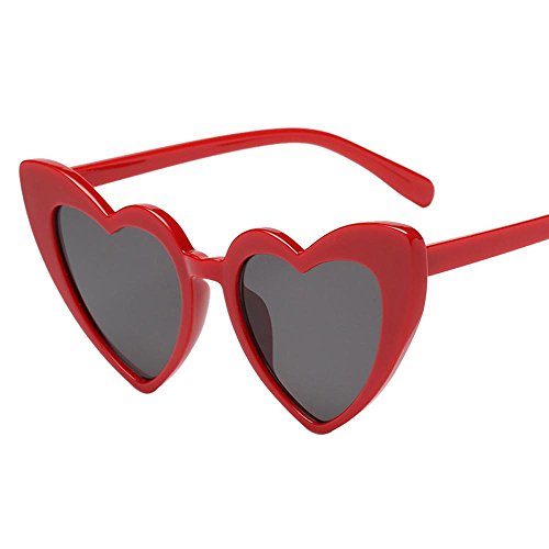 VJGOAL Mujer Moda retro Gafas de sol con forma de corazón Gafas clásicas integradas UV