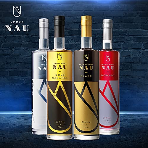 VODKA NAU PURA BLACK, incomparable con aroma a frutos del bosque color negro con matices verdosos, aroma fresco a frutos rojos, mora y frambuesa, sabor dulce, suave y equilibrado.