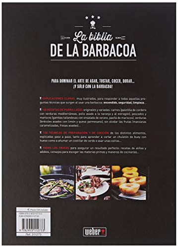 Weber La Biblia de la Barbacoa, de Tapa Dura, 320 Páginas, 22 x 27 cm, 311273