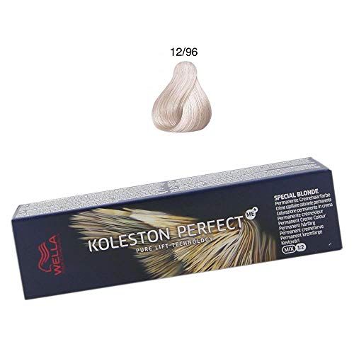 Wella Professionals Koleston Perfect Me + Special Blonde 12/96 Rubio especial Cendre púrpura, Tinte permanente- 60 ml