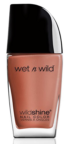 Wet n Wild - Wild Shine Nail Color - Esmalte de Uñas de Secado Rápido - Pintauñas Rojo Teja de Larga Duración - Acabado Brillante, Textura y Efecto Fabuloso - Casting Call