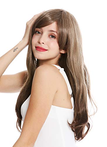 WIG ME UP- GFW2648-24T8 peluca mujer larga raya colores castaño y rubio mechas