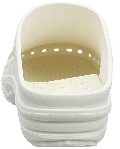 WOCK Clog sin Tira, Zueco Sanitario de Trabajo Blanco/Blanco Mujer e Hombre - Esterilizable, Rango de tamaño de 35-48