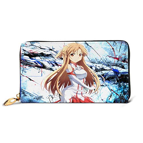 XCNGG Sword Art Online Anime Wallet Wallet Los Estuches de Cuero para Tarjetas de crédito para Hombres y Mujeres Son exclusivos Personalizados, Personalizados para Bricolaje, Carteras de Moda, Unisex