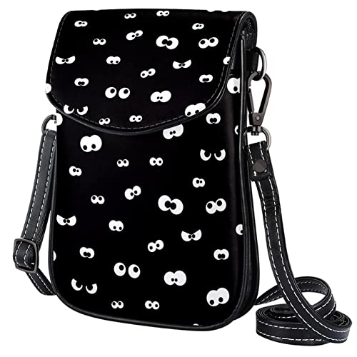 Xingruyun Mini Bolso Bandolera Ojos Bolso De Teléfono Móvil Billetera Multifunción Para Mujer Niñas Niños 19x12x2cm