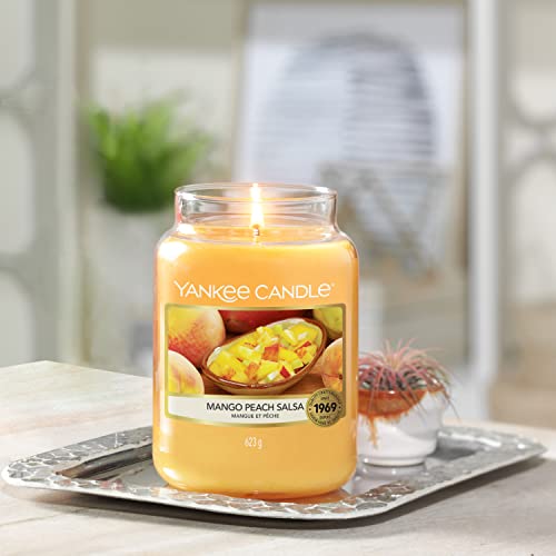 Yankee Candle vela grande y aromatica, Mango Peach Salsa, 623 gr