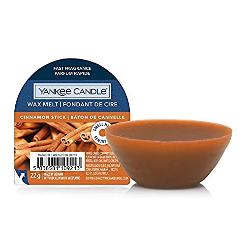 Yankee Candle Wax Melts - Cera aromática (aroma a canela, hasta 8 horas, 1 unidad)