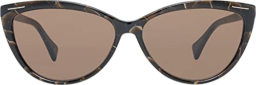 Yohji Yamamoto 5001-134-58-13-140 Gafas de sol de marco de plástico marrón para mujer